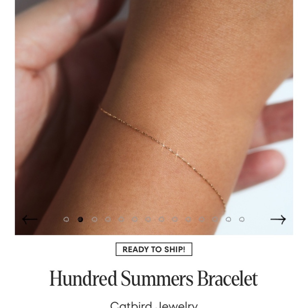 Catbird Hundred Summers 14k Gold Bracelet
